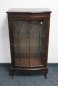 An early 20th century mahogany display cabinet