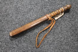 An antique police truncheon