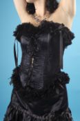 Approximately 25 boa ruffle corsets