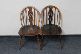 A pair of Ercol dining chairs