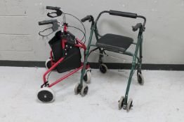 Two disability walking aids