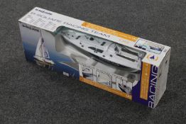 A boxed B-Square Racing team remote controlled yacht