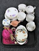 A tray of Richmond bone china tea china, Richmond milk jug and sugar basin,