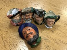 A Bossons wall mask modelled as a bearded man wearing a turban,