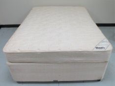 A Myers Chartreuse 4'6 storage divan set