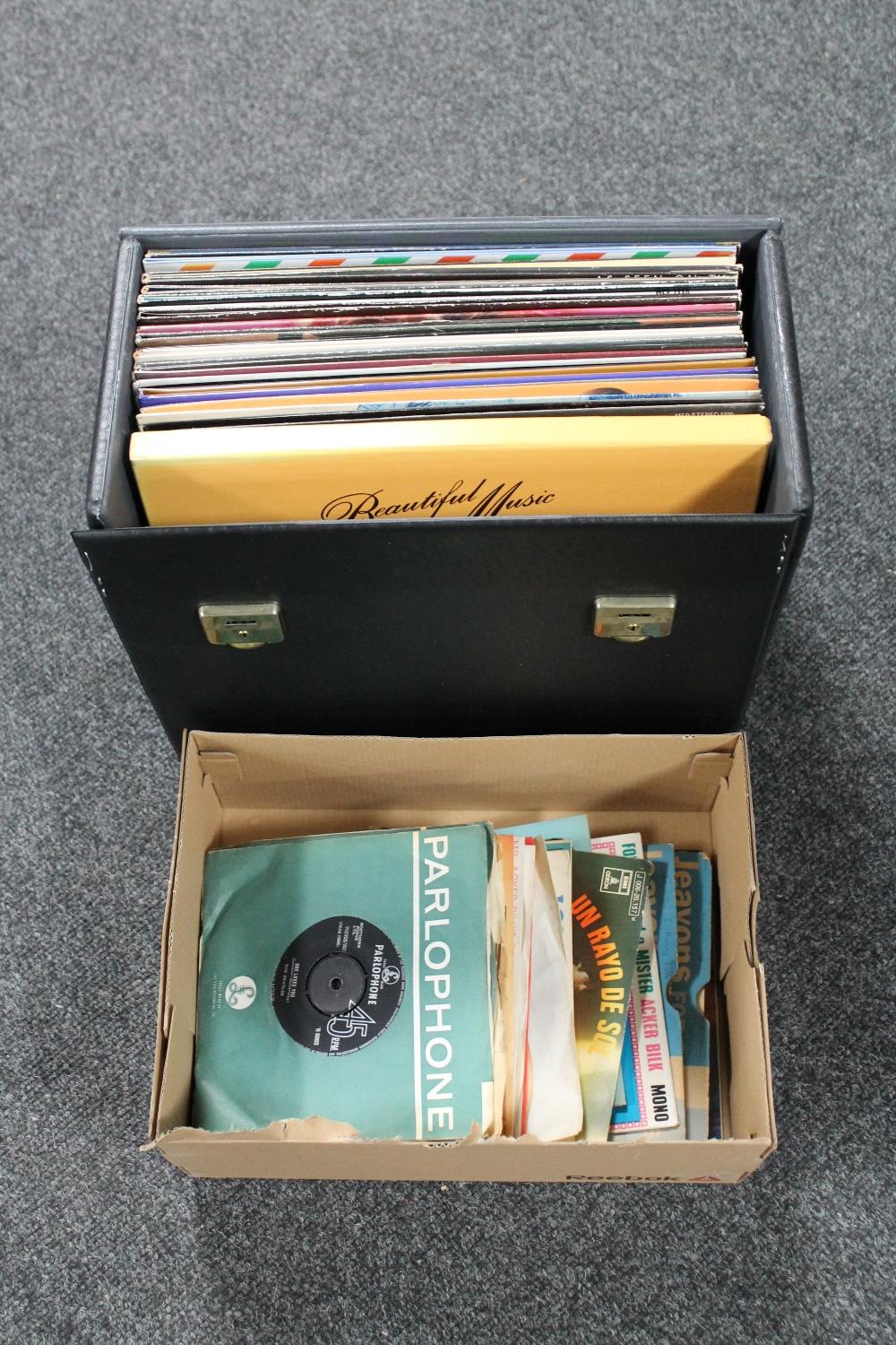 A case of LP's, Neil Diamond, World music,