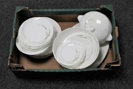 A box of Wedgwood Serenity dinner ware