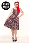 Approximately 22 skull rose v-neck dresses