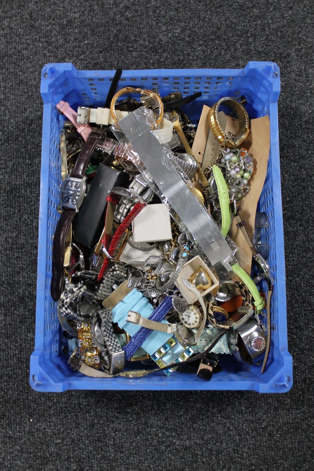 A basket of fashion jewellery