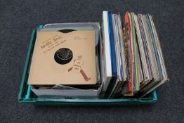 A crate of LP's and 78's, musicals,