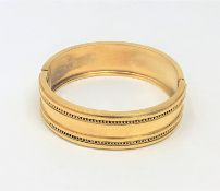 A Victorian gold plated bangle