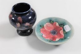 A Moorcroft shallow dish,