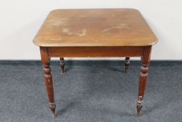 A Victorian pine kitchen table