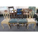 Two pairs of Rococco style dining chairs