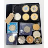 Thirteen coins to include - D-Day to Victory, Royal Wedding crowns, one ounce silver £2 coin,