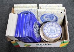 A box of Ringtons collectors and calendar plates