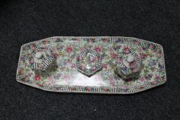 An antique Tills & Sons Burslem china trinket tray,