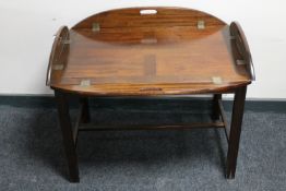 A mahogany butler's table