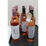 Eleven bottles of Pinor Grigio blush and rose wine