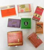 A collection of antique cigarettes and boxes to include Third Reich stamped Reemtsma R6, 10 Duett,