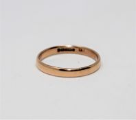 A 9ct gold band ring, size U CONDITION REPORT: 2.5g.