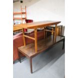 Two mid 20th century Danish coffee tables and a lamp table