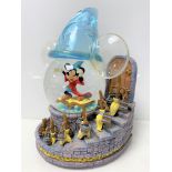 A Disney Fantasia musical and light up snow globe in original box