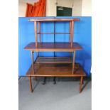 Three mid 20th century Danish teak coffee tables