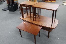 A mid 20th century Danish teak coffee table,