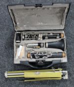 A five piece Crampon & Company of Paris clarinet in fitted case,