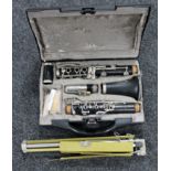 A five piece Crampon & Company of Paris clarinet in fitted case,