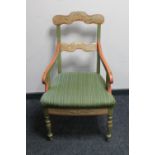 An early twentieth century pine armchair