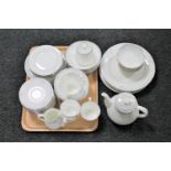 Approximately sixty pieces of Royal Doulton Carnation tea and dinner china