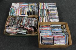 Four boxes of DVD's