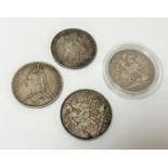 Four Victorian Crowns - 1900, 1889, 1895 & 1896.