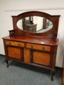 A mahogany early twentieth century mirrored sideboard,