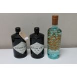 Three bottles of gin : Silent Pool and Hendrick's