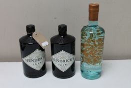 Three bottles of gin : Silent Pool and Hendrick's