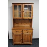 A pine kitchen dresser