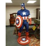 A life size super hero figure - Captain America,