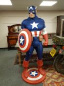 A life size super hero figure - Captain America,