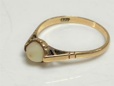 A lady's 9ct gold dress ring