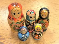 Five Russian dolls,