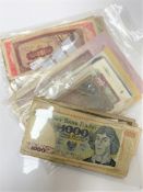 A collection of Foreign bank notes - Mainly European etc.