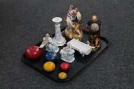 A tray of Royal Doulton figure - Fryer Tuck HN2143 (a/f),