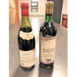 Chateau de la Perriere 1966 and Chateau la Tour Capet Grand Cru 1971 (two bottles)