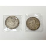 Two George III Crowns - 1821 & 1822 (2)