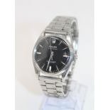 A gent's stainless steel Rolex Oyster Perpetual automatic centre seconds wristwatch, ref.