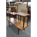 A mid 20th century teak coffee table,