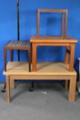 A 20th century Danish teak coffee table,